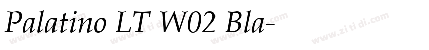 Palatino LT W02 Bla字体转换